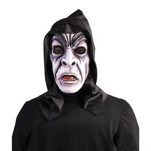 NEW HOODED ZOMBIE GHOUL SCARY HALLOWEEN MASK MASQUERADE MEN'S COSTUME ACCESSORY - Picture 1 of 1