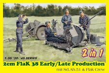 DRAGON 6942 1/35 2cm Flak 38 Early/Late Production mit Sd.Ah.51&Flak Crew 2 in 1