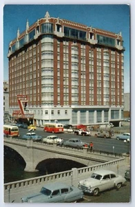MAPES HOTEL Reno Nevada Oldtimer Bus Taxi Postkarte C4 - Bild 1 von 2