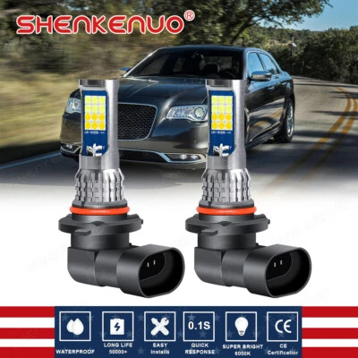 Luz antiniebla LED para Chrysler 300 2016-2019 doble color dorado amarillo blanco 9005 HB3 Foto 1 de 4