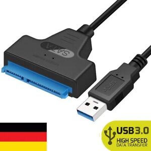 USB 3.0 zu SATA Adapter Kabel mit UASP Support für 2.5 Zoll HDD SSD Festplatten