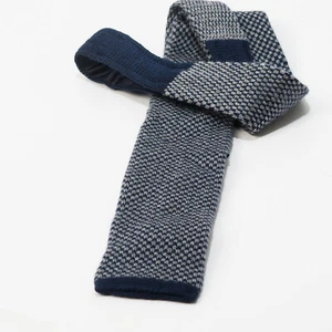 PAL ZILERI Tie Blue Melange Wool Knit Italy Made Menswear Classic - Picture 1 of 3