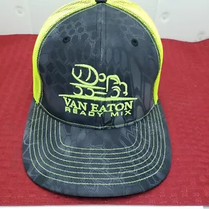 Van Eaton Ready Mix Logo Adjustable Snapback Trucker Hat Black/Green Richardson - Picture 1 of 11