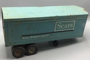 Ertl Pressed Steel Sears, Roebuck And Co., blue Green Semi Trailer - Picture 1 of 5