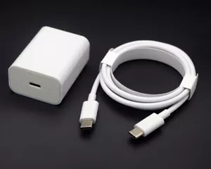 Google Pixel Charger 18W Stand Wall Plug With USB-C to USB-C Cord Cable Genuine - Picture 1 of 7
