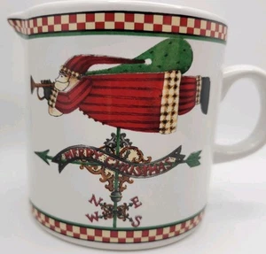 Christmas Magic Of Santa Weathervane Creamer Debbie Mumm Gravy Cream Holidays - Picture 1 of 9