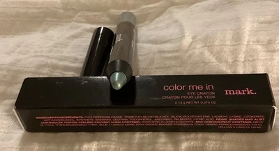 Rare Discontinued Avon Mark Color Me In Eye Crayon Mint Candy Shade New in Box - Image 1 of 4