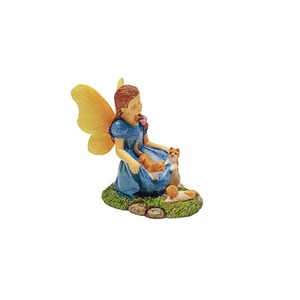 Miniature Girl Mini Kittens Figurine Cat Fairy Garden Dollhouse Accessory Decor - Imagen 1 de 4