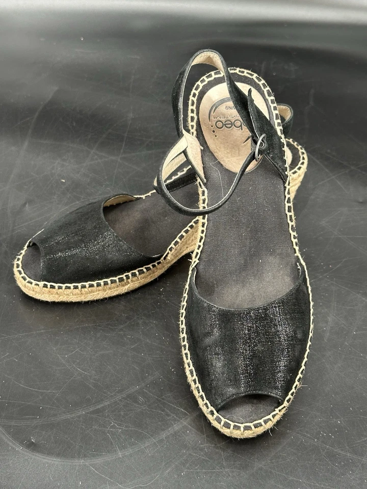 Abeo BIO System Dahlia Espadrille Wedge Sandals Women's Size 9N Orthopedic - Image 1 of 4