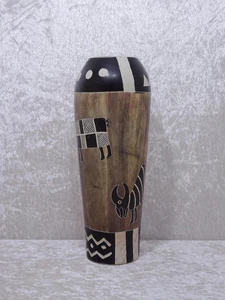 JYEXNR - Jarrón diseño cerámica vintage - 25 cm - arte nativo - Imagen 1 de 5