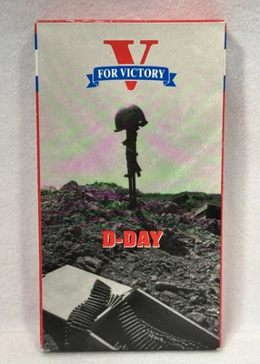 V for Victory: D-Day (VCR Tape, 1994) Documentary on WWII RARE - Image 1 of 4