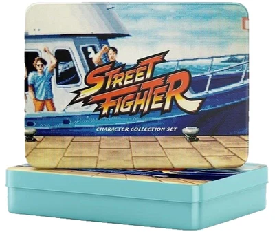 STREET FIGHTER 12x CHARACTER PIN BADGES IN COLLECTORS TIN KOYO STREETFIGHTER NEW - Image 1 of 2