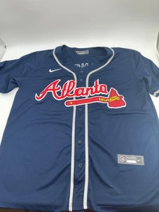 Atlanta Braves Nike Replica Jersey - Navy SWANSON #7 - Picture 1 of 4