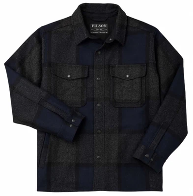 Filson Mackinaw Wool Jac Shirt - XXL - 20232893 Navy Charcoal Gray Jacket Check - Image 1 of 4