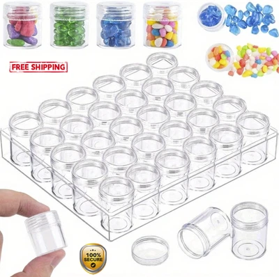 30-Grid Bead Storage Organizer Box - Craft Container for Diamond Art - NEW - Image 1 of 4