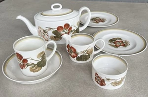 Susie Cooper Kapuzinerkresse 8-teiliges Teeservice Wedgwood Fine Bone China C2038 - Bild 1 von 13