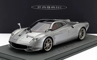 MODELLINO AUTO STATICO BBR PAGANI HUAYRA CODALUNGA 2022 GRIGIO CON VETRINA 1/18 - Immagine 1 di 4