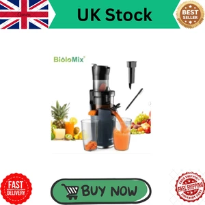 Biolomix Cold Press Juicer 78mm Wide Chute – 200w Slow Masticating, 40–65 Rpm - Picture 1 of 7