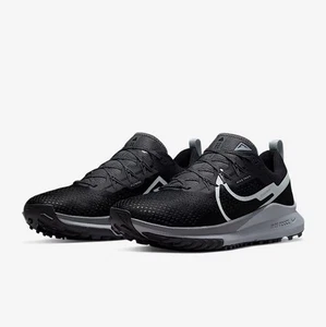Nike Pegasus React Trail 4 Running Shoes Black Wolf Grey Sz 11.5 DJ6158-001 - Picture 1 of 7