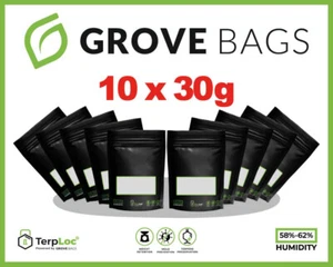10x 30g Grove Bags TerpLoc 23x16cm mit Fenster Einschweiß und Zipbeutel - Bild 1 von 6