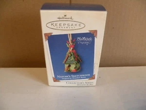 HALLMARK RICORDO ORNAMENTO NATURA LIBRO DI SCHIZZI VOLIERA NUOVO CON SCATOLA - Foto 1 di 1