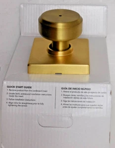 Schlage Bowery Sichtschutzknopf Collins Borte Satin Messing F40VBWE608COL #8wo - Bild 1 von 3