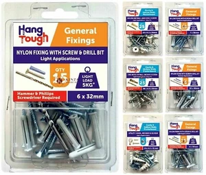 Self Drill Anchor Super Grip General Nylon Fixing With Screws Bit Hooks Cavity - Picture 1 of 9