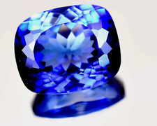 Flawless 34.2 CT Natural Ceylon Blue Sapphire Cushion Cut CERTIFIED Gemstone
