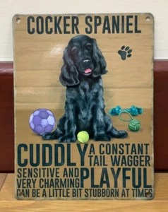 Cocker Spaniel - Vintage Style Metal Wall Hanging Dog Sign - Picture 1 of 1
