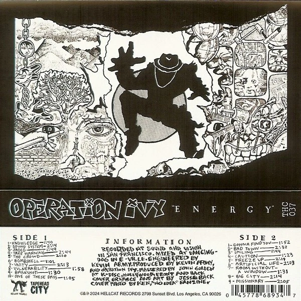 Operation Ivy – Energy - Cassette Tape - SKA PUNK ROCK - SEALED NEW LMTD REISSUE - Image 1 of 1