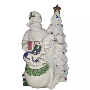 Tarro de galletas árbol de Navidad Santa Claus de colección Home for the Holidays 14 - Imagen 1 de 10