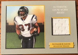 2005 Topps Turkey Red Relics Gray Dominick Davis TRR-DD Houston Texans - Picture 1 of 2