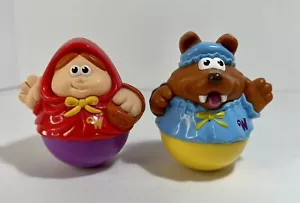 Playskool Weeble Wobble Little Red Riding Big Bad Wolf 2004 giocattolo per bambini - Foto 1 di 5
