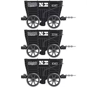 Accurascale ACC2800A North Eastern Railway Pack 1 Chaldrons NER Livery BNIB - Picture 1 of 4