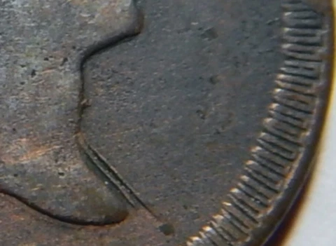 Half cent/penny 1797, 1 over 1 double die error both sides Cover