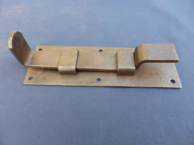 Grosse targette rustique fer ancienne Fermeture porte Plaque 6 x 18 cm - Photo 1/4