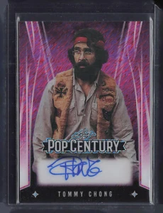 2025 Leaf Pop Century Shimmer Pink Tommy Chong 1/8 Auto Autograph - Picture 1 of 2