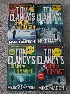 Tom Clancy 4x Paperback Book Bundle - Picture 1 of 11