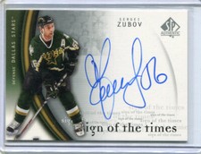 2005-06 SP Authentic Sign of the Times Autographs Sergei Zubov Auto