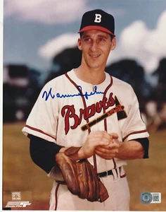 WARREN SPAHN Signed Boston BRAVES 8x10 PHOTO Beckett Authenticated (BAS) - Picture 1 of 2