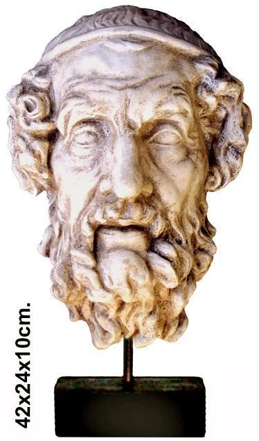 Homer Sculpture Art Great Greek Poet Mask 42cm Statue Fragment Made in Sydney - Image 1 of 1