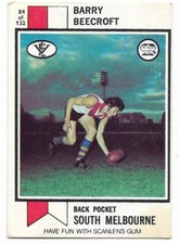 1974 Scanlens (84) Barry BEECROFT South Melbourne #