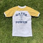 Vintage 70s Gator Power School Raglan T Shirt Size Small