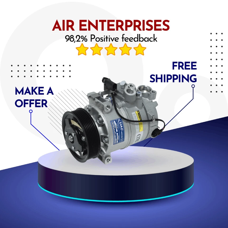 Compressor A/C Fit Audi A8 Quattro 2004-2006, Volkswagen Phaeton	2004-2006 - Image 1 of 1