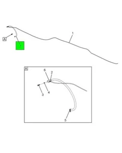 FLEXIBLE AIR HOSE 1/2" I.D. X 7/8" O.D. X 33" - #3576381C1 - Imagen 1 de 4