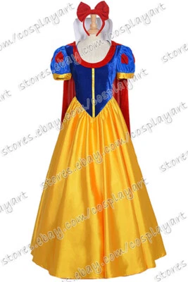 Snow White And The Seven Dwarfs Cosplay Costume Princess Dress Classic Version - Image 1 of 3