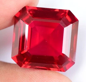 31.35 Ct Natural Mozambique Blood Red Ruby Certified Stunning Emerald Gemstone - Picture 1 of 6