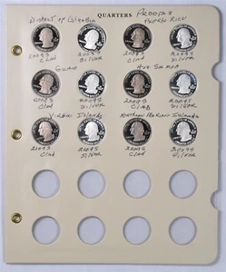 2009-S District Of Columbia & U.S. Territories Silver & Clad Proofs - 12 Coins - Picture 1 of 2