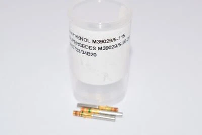 Lot of 3 NEW Amphenol Aerospace M39029/5-115 Circular MIL Spec Contacts SKT 20 G - Image 1 of 2