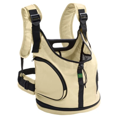 Hunter Rucksack Tragetasche Kangaroo beige für Hund bis 6kg, 30x20x30 cm - Bild 1 von 4